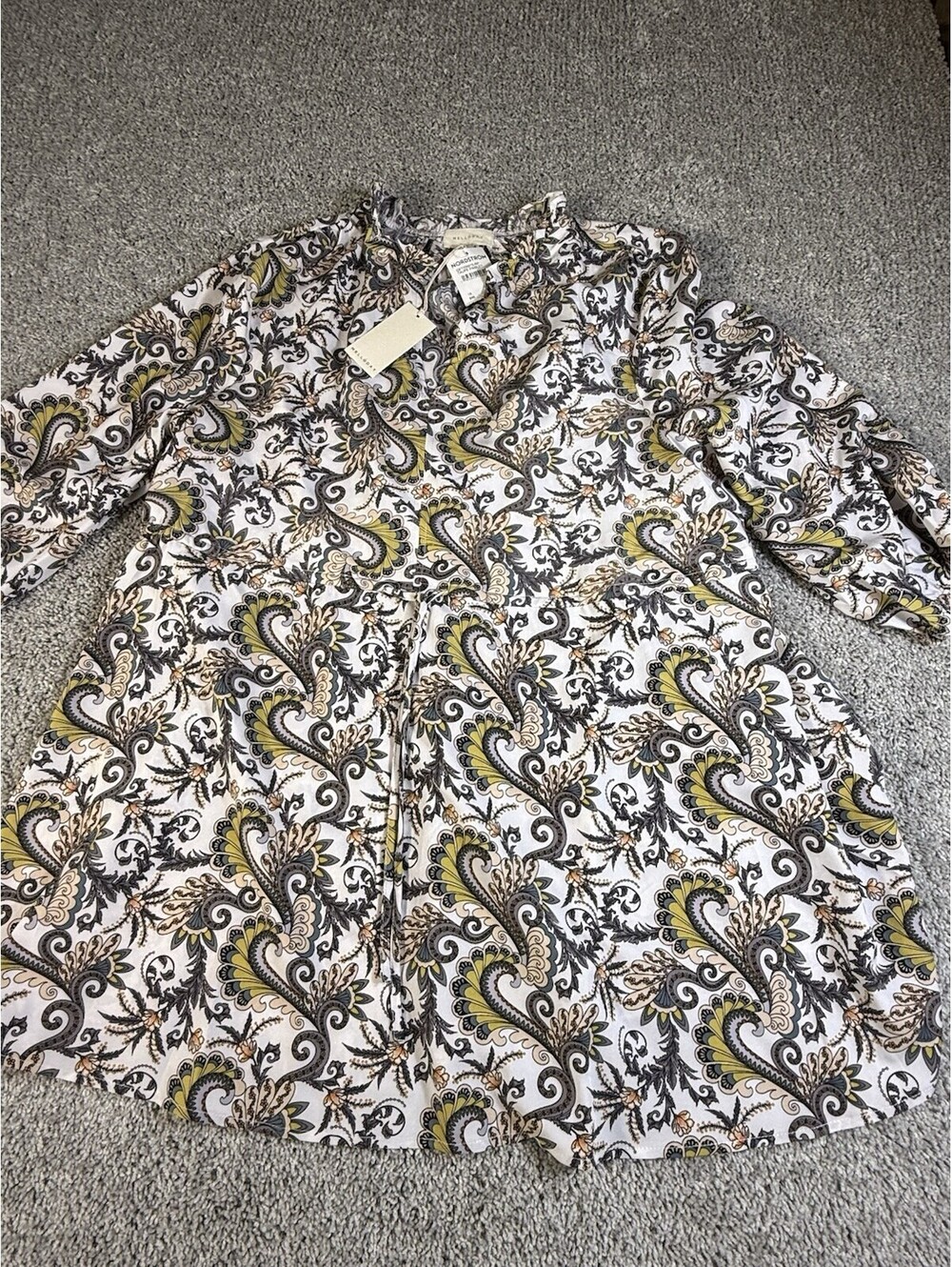 NWT Melloday floral shirt blouse stretch waist Size 1X Nordstrom